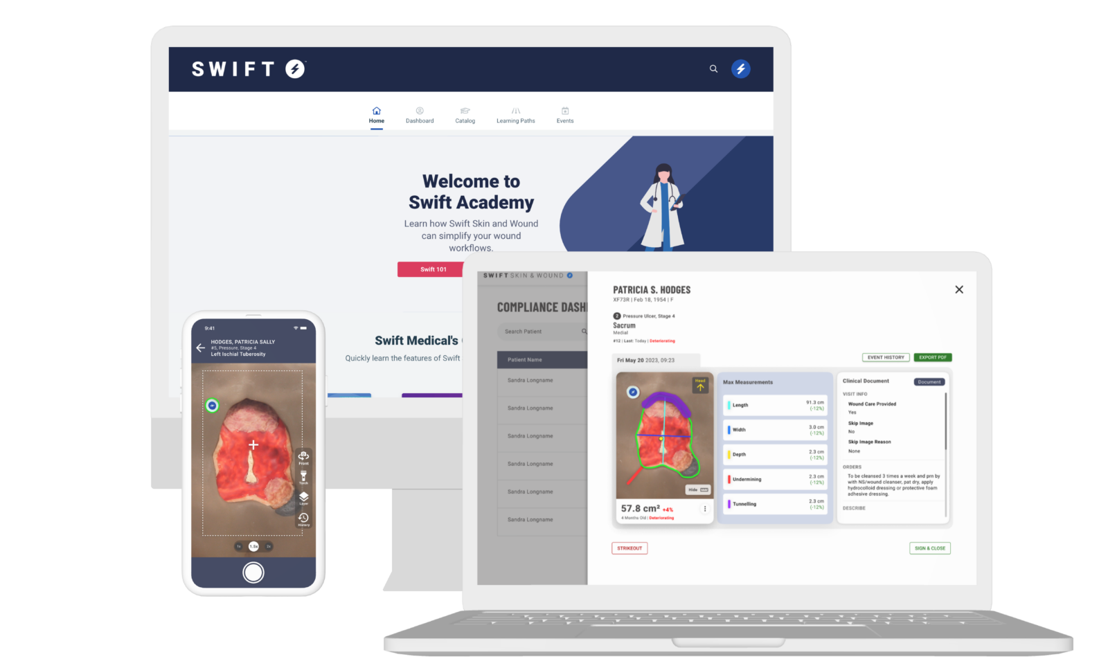 Swift Ray™ Solutions Header